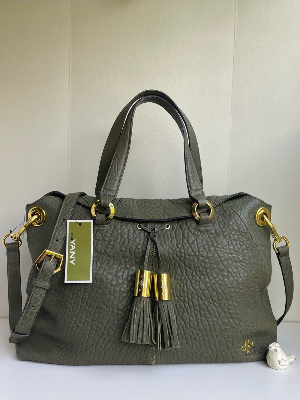 OrYANY Kristen Lamb Leather Satchel Crossbody Bag New With Tag 🏷️